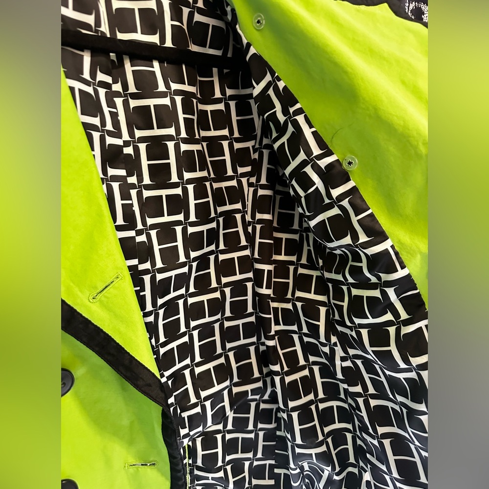 Harold’s Women’s Vintage Lime Green Jacket With Belt In Women’s Medium - Picture 7 of 14